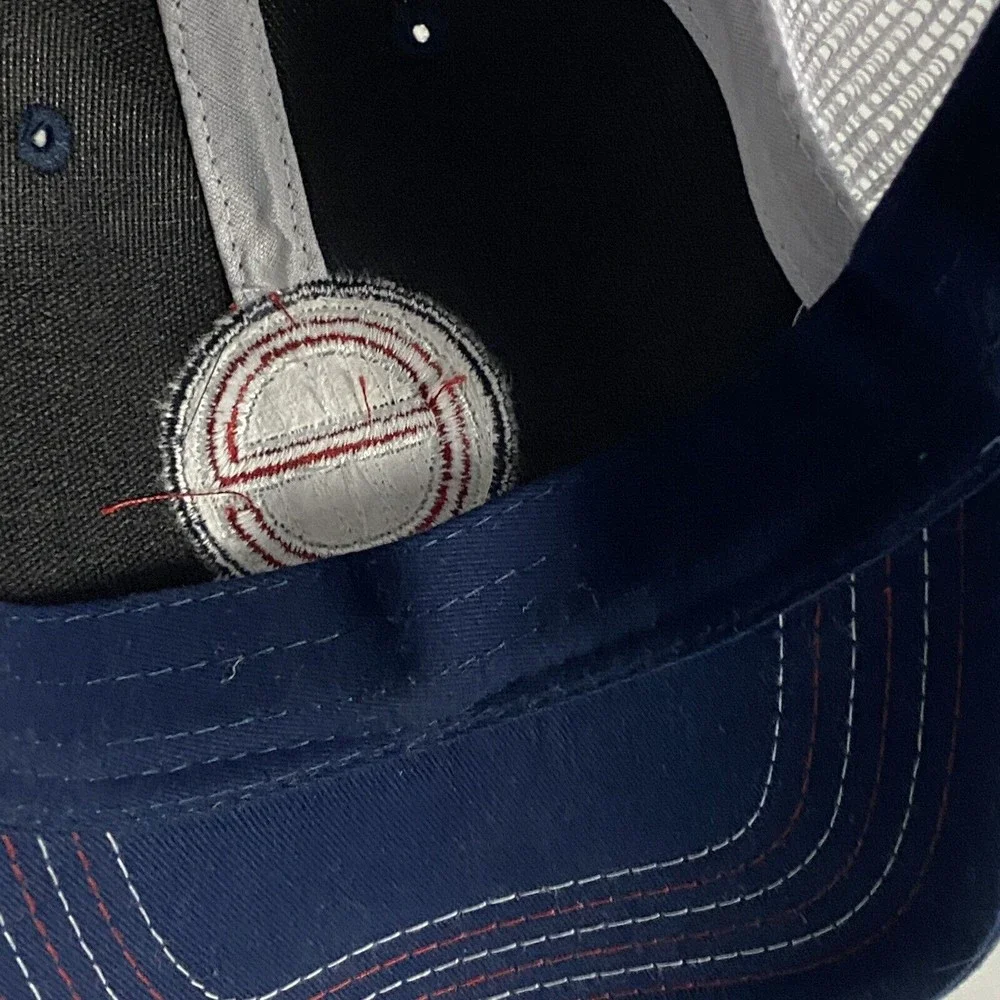 THE ELLEN DEGENERES SHOW Mens Blue Trucker Mesh Hat Size Adjustable Logo